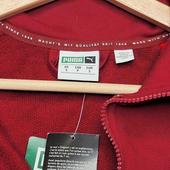 Puma T7 Track Jacket Rhubarb Repeat Logo Full Zip NWT Size S - Picture 8 of 13